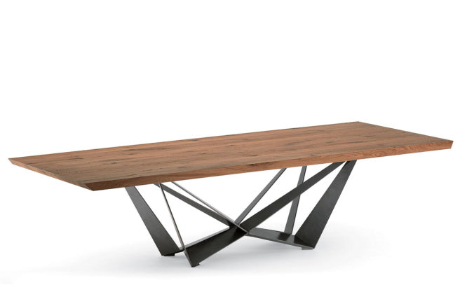 Cattelan Italia Skorpio Wood Live Edged Dining Table