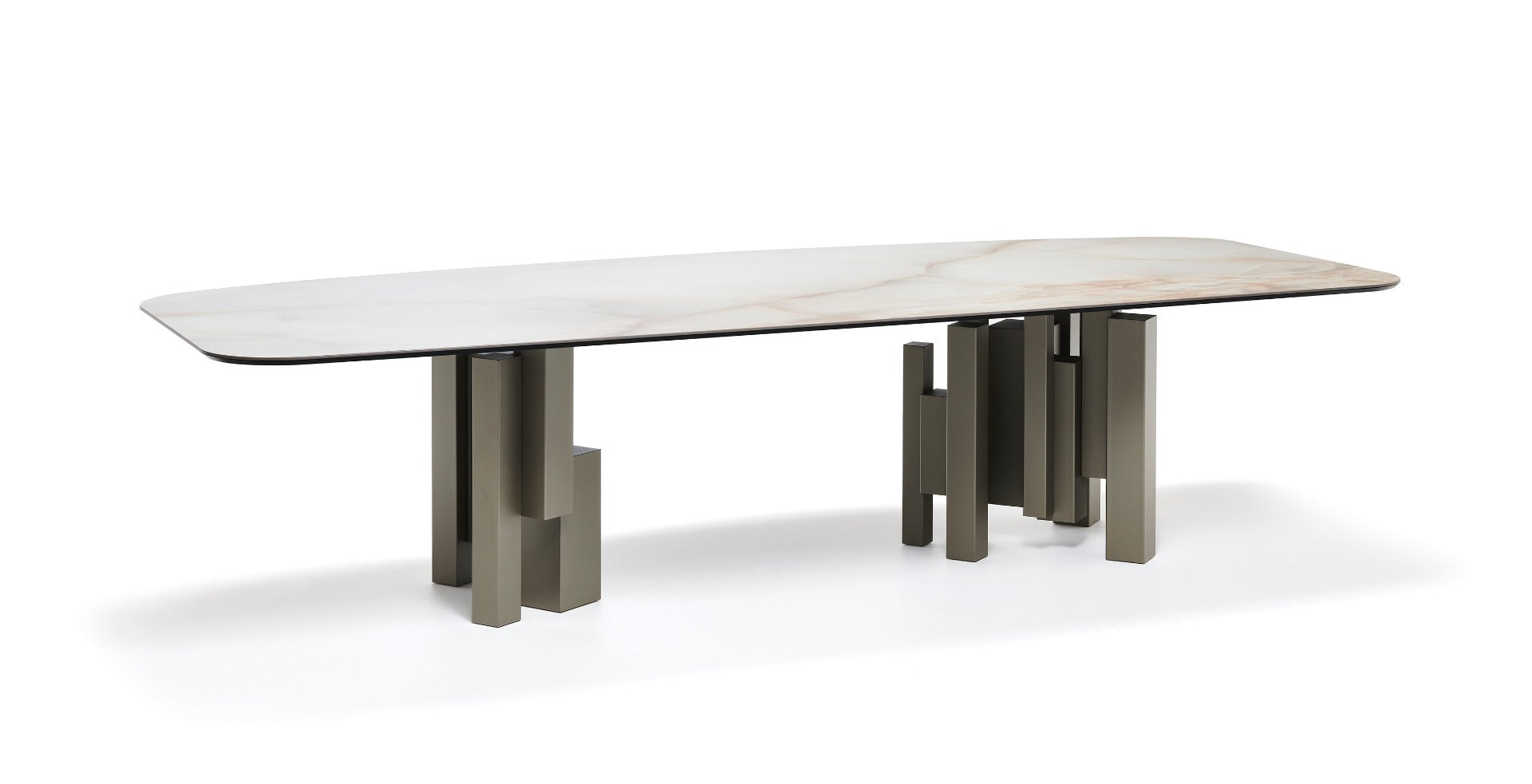 cattelan italia skyline keramik Table With Steel Base