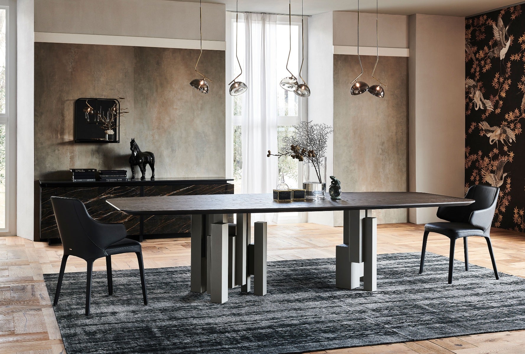 Cattelan Italia Skyline Keramik Table With Steel Base