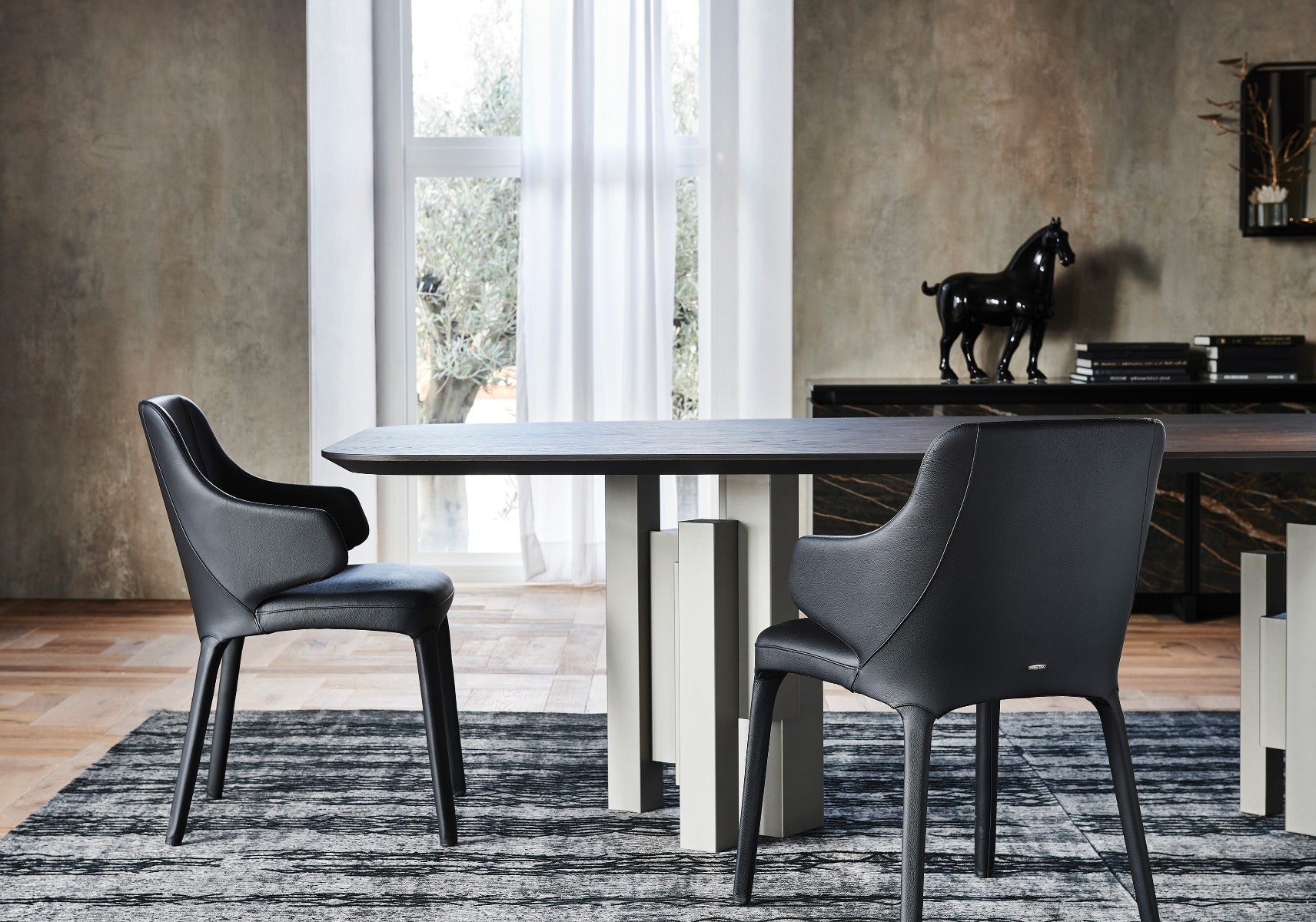 Cattelan Italia Skyline Keramik Table With Steel Base