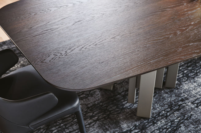 Cattelan Italia Skyline Wood Barrel-Shaped Dining Table