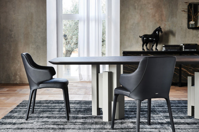 Cattelan Italia Skyline Wood Barrel-Shaped Dining Table