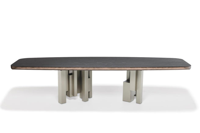 Cattelan Italia Skyline Wood Barrel-Shaped Dining Table
