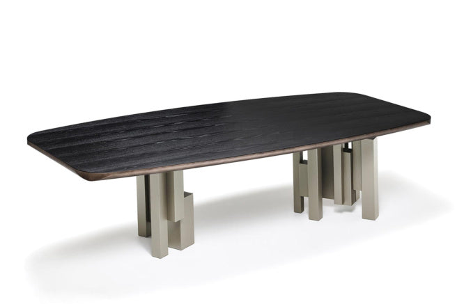 Cattelan Italia Skyline Wood Barrel-Shaped Dining Table