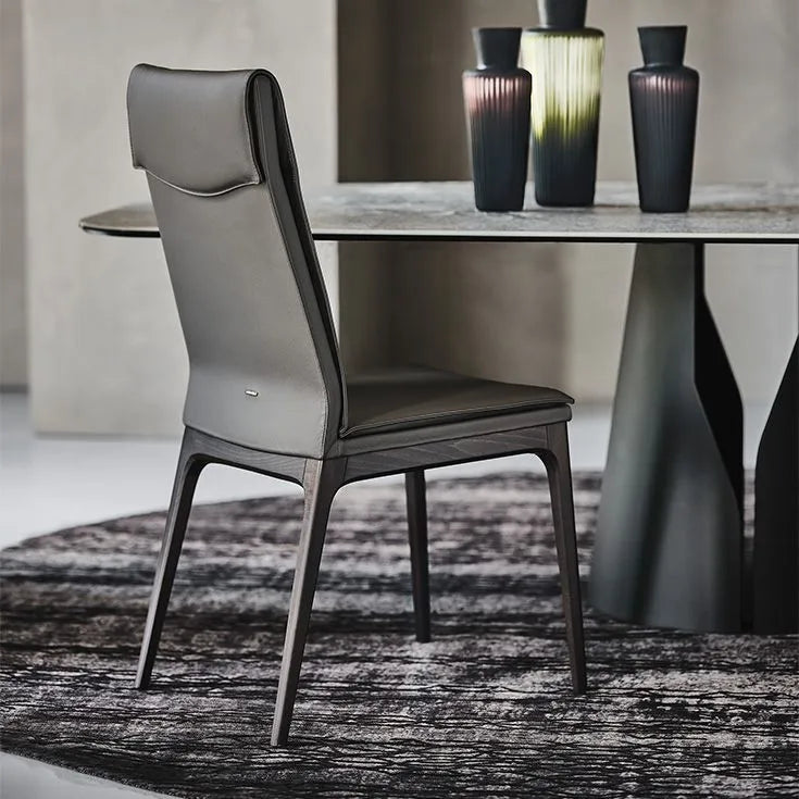 Cattelan Italia Sofia High Back Dining Armchair – Soft Leather & Glove Soft Leather