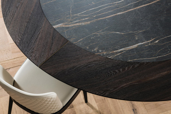 Cattelan Italia Soho Keramik-Wood Round Dining Table