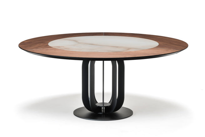 Cattelan Italia Soho Keramik-Wood Round Dining Table