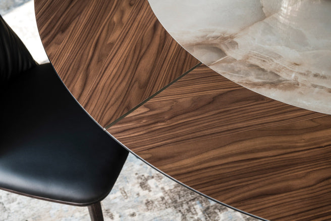 Cattelan Italia Soho Keramik-Wood Round Dining Table