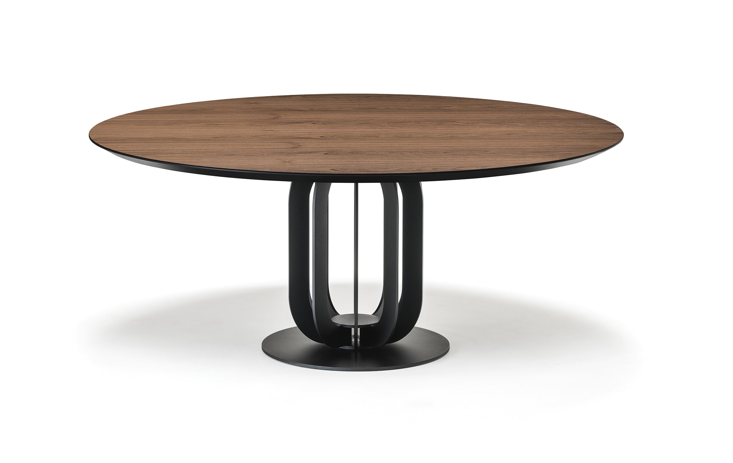 cattelan italia soho wood Table With Steel Base