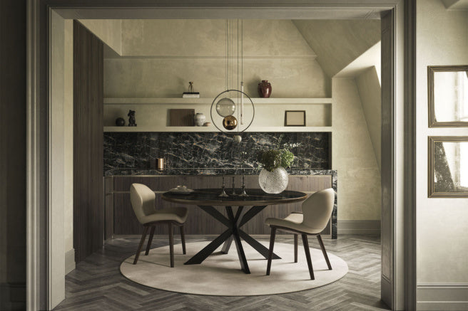 Cattelan Italia Spyder Keramik Premium Round Dining Table