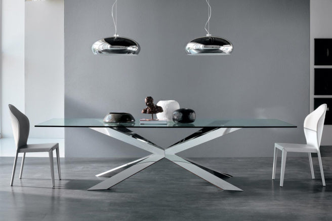 Cattelan Italia Spyder Glass Dining Table
