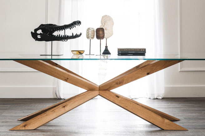 Cattelan Italia Spyder Glass Dining Table