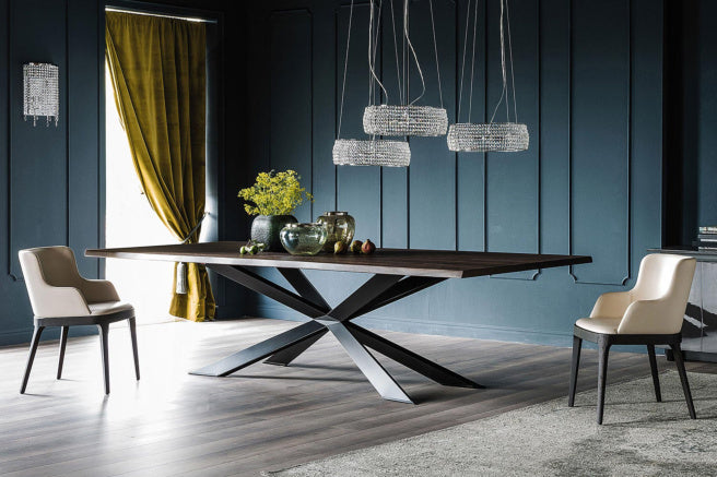 Cattelan Italia Spyder Wood Live Edged Dining Table – Fast Delivery