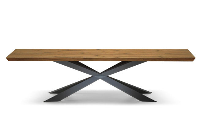Cattelan Italia Spyder Wood Live Edged Dining Table – Fast Delivery