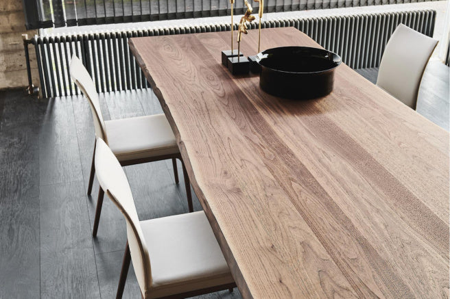 Cattelan Italia Spyder Wood Live Edged Dining Table – Fast Delivery