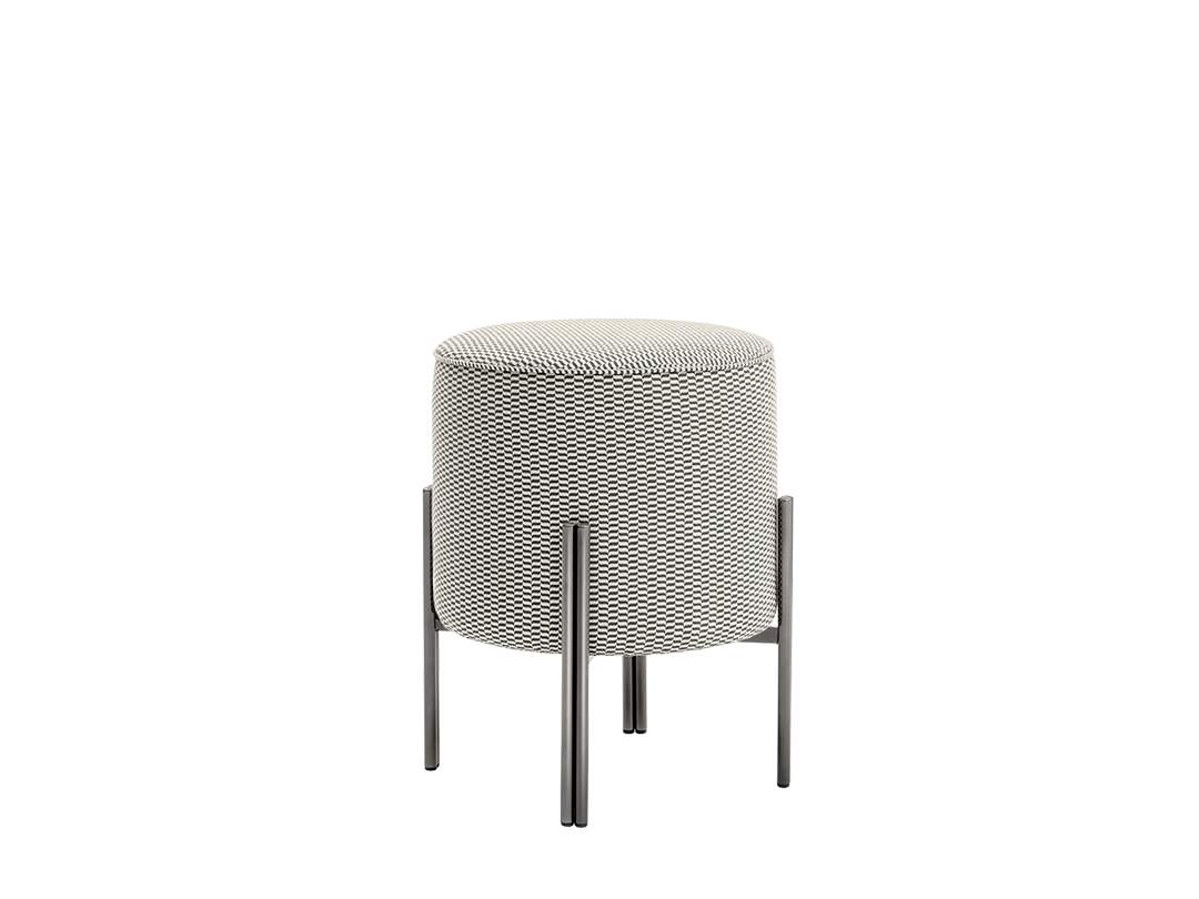 Puffoso Ottoman with metal frame