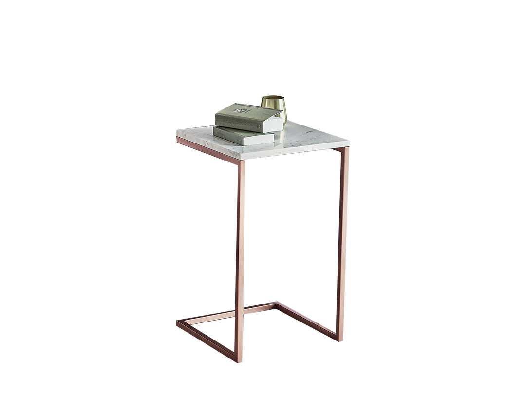 Tower Coffee table with lacquered metal frame