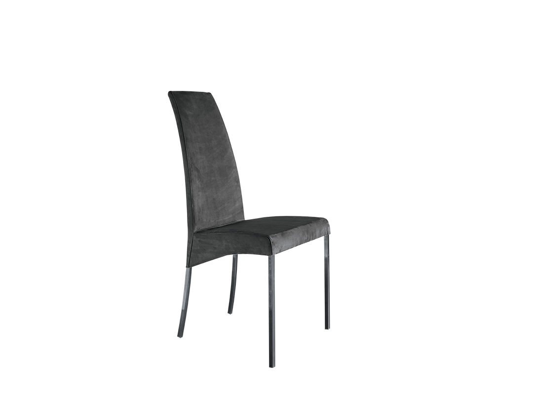 Aida Chair with lacquered or chrome Metal frame