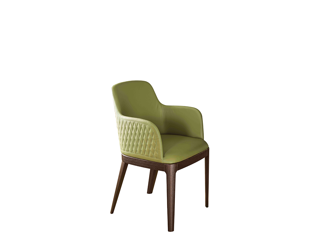 Margot Chair with lacquered metal frame