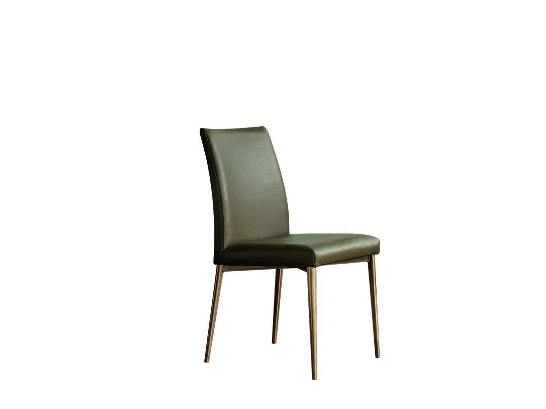 Mila Chair with lacquered metal frame