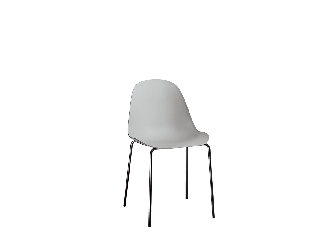 Mood Swivel chair with lacquered metal frame