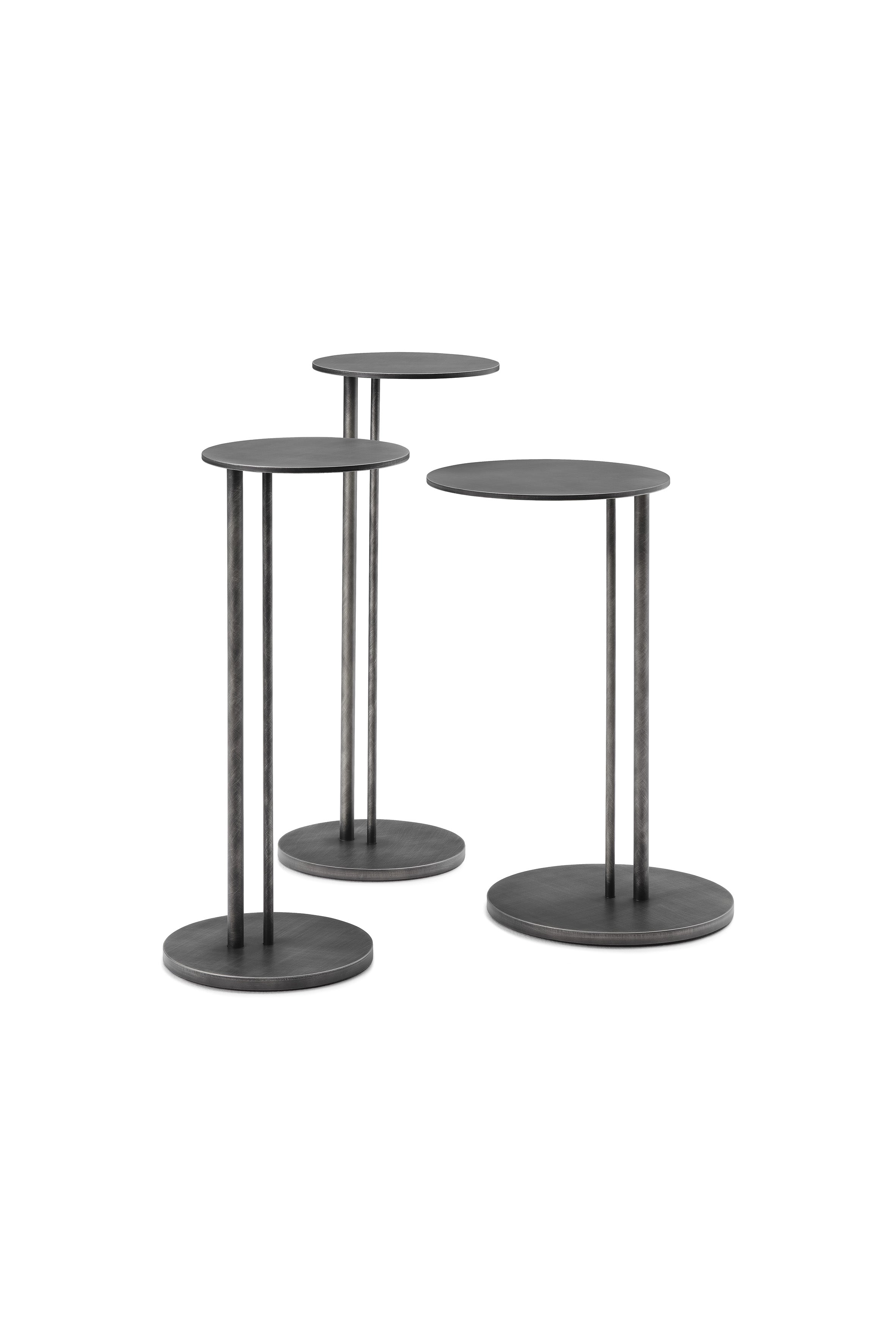 Cattelan Italia Sting Brushed Coffee Table With Steel Base