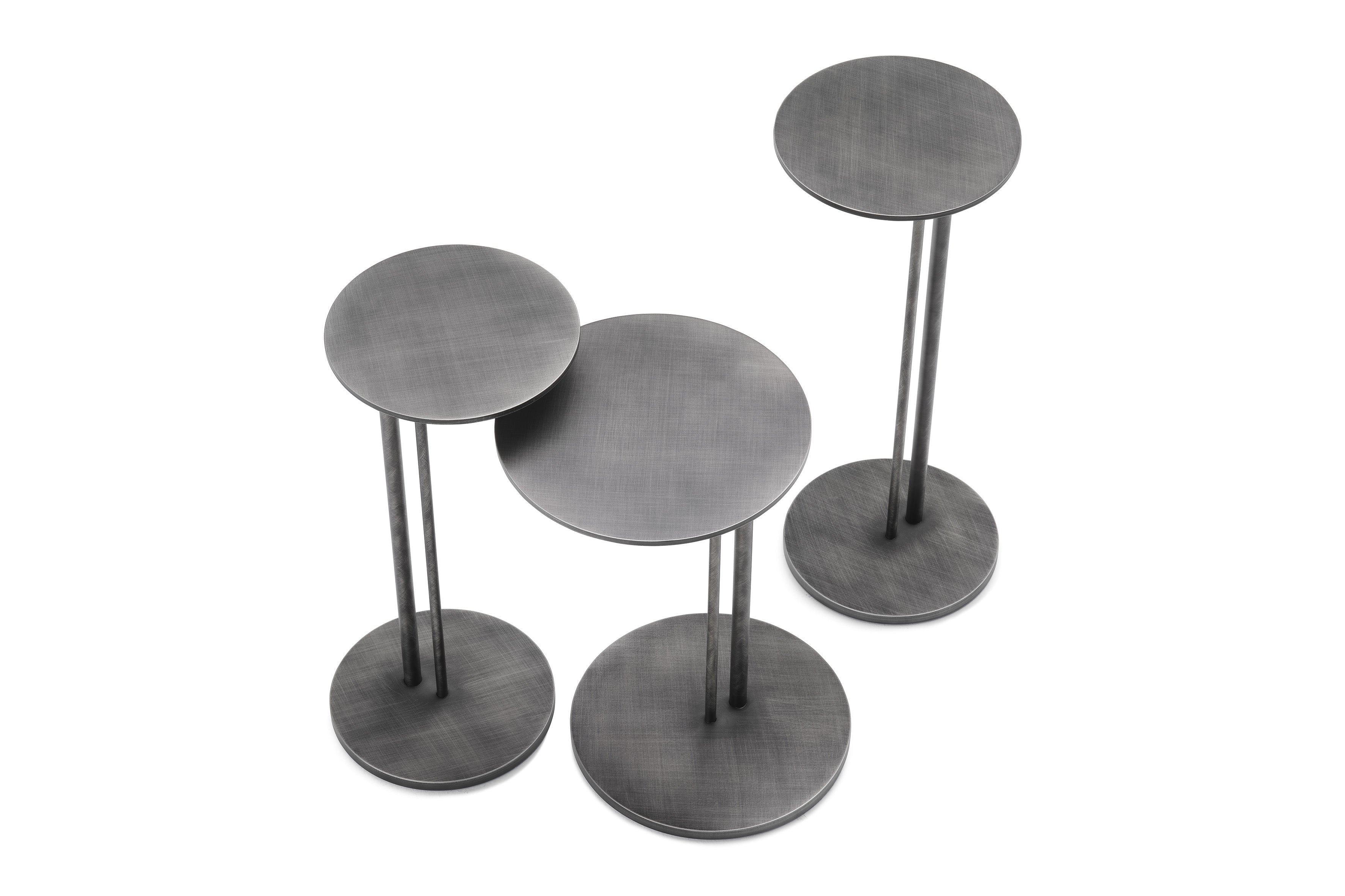 cattelan italia sting brushed Coffee Table with Steel Base