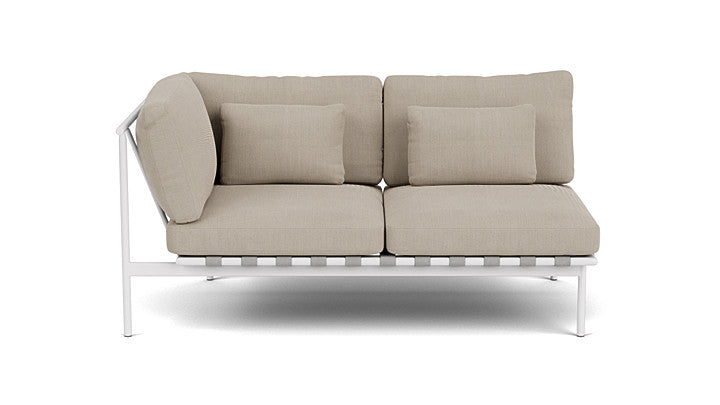 Barlow Tyrie Around Deep Seating Double Lounge Sofa with Aluminium Left Arm