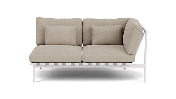 Barlow Tyrie Around Deep Seating Double Lounge Sofa with Aluminium Right Arm