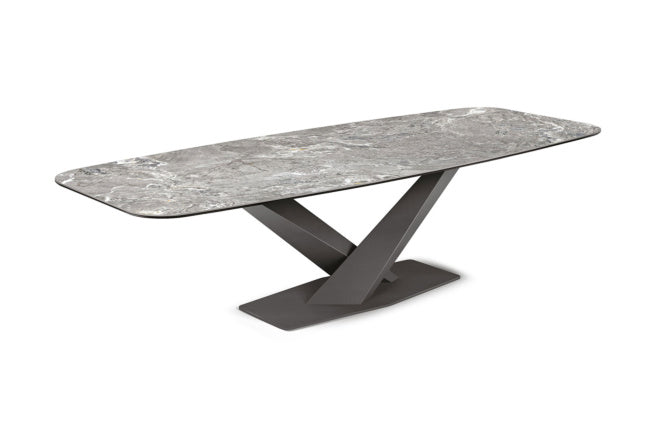 Cattelan Italia Stratos Keramik Biscuit Shaped Dining Table – 200x120x75h