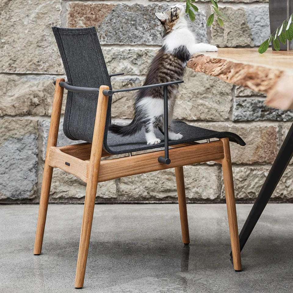 Gloster Sway Teak Stacking Chair