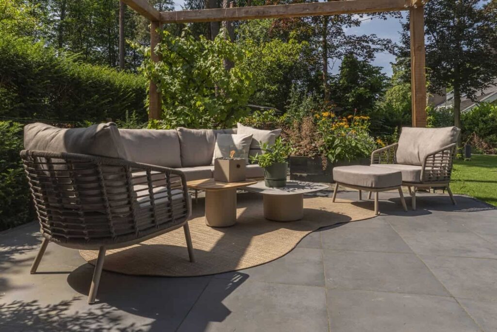 4 Seasons Outdoor Demi Coffee Table set of 2 latte 50 x 60 and 70 x 80cm