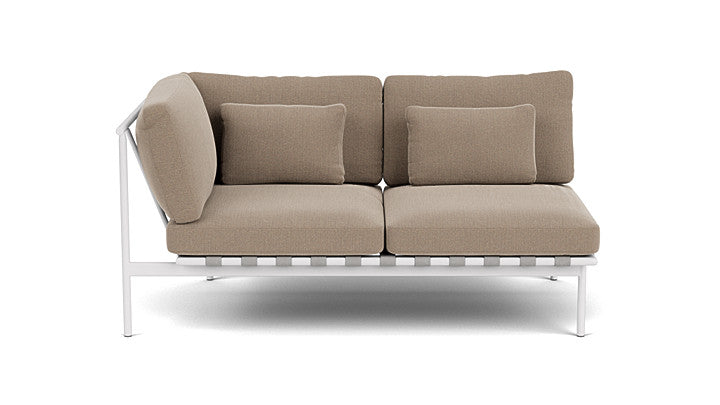 Barlow Tyrie Around Deep Seating Double Lounge Sofa with Aluminium Left Arm