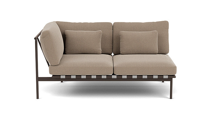 Barlow Tyrie Around Deep Seating Double Lounge Sofa with Aluminium Left Arm