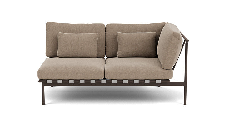 Barlow Tyrie Around Deep Seating Double Lounge Sofa with Aluminium Right Arm