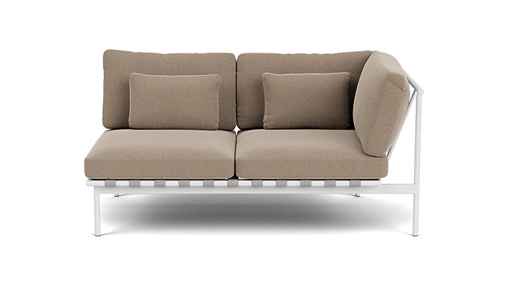 Barlow Tyrie Around Deep Seating Double Lounge Sofa with Aluminium Right Arm