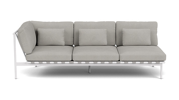 Barlow Tyrie Around Deep Seating Triple Lounge Sofa with Aluminium Left Arm