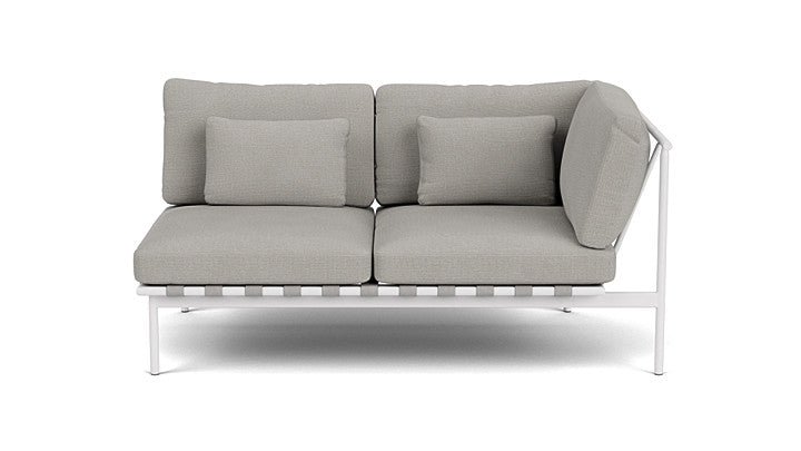 Barlow Tyrie Around Deep Seating Double Lounge Sofa with Aluminium Right Arm