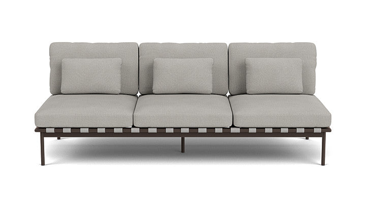 Barlow Tyrie Around Deep Seating Triple Lounge Sofa Without Arms