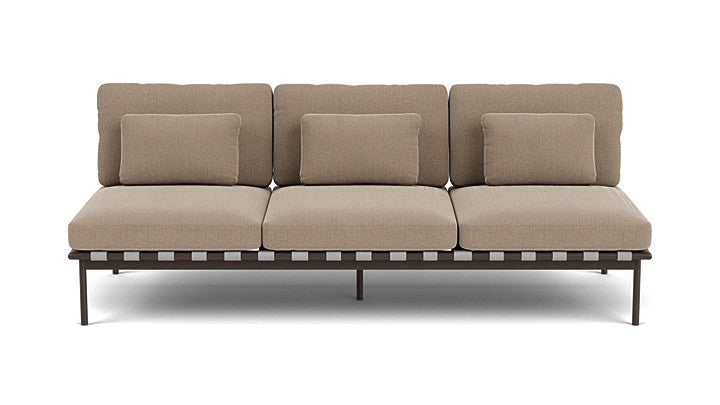 Barlow Tyrie Around Deep Seating Triple Lounge Sofa Without Arms