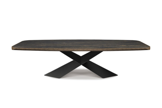 Cattelan Italia Tyron Keramik Premium Barrel-Shaped Dining Table – 300x128x74.5h