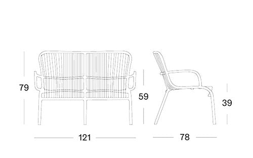 LOOP SOFA ROPE TAUPE