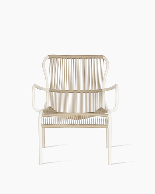 LOOP LOUNGE CHAIR ROPE BEIGE/STONEWHITE