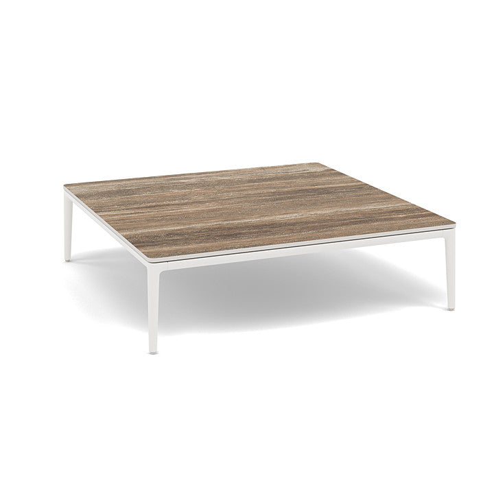 Manutti Zendo Sense Square Coffee Table with 96 cm Width & Depth and 25 cm Height