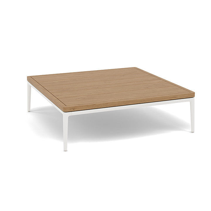 Manutti Zendo Sense Square Coffee Table with 96 cm Width & Depth and 25 cm Height