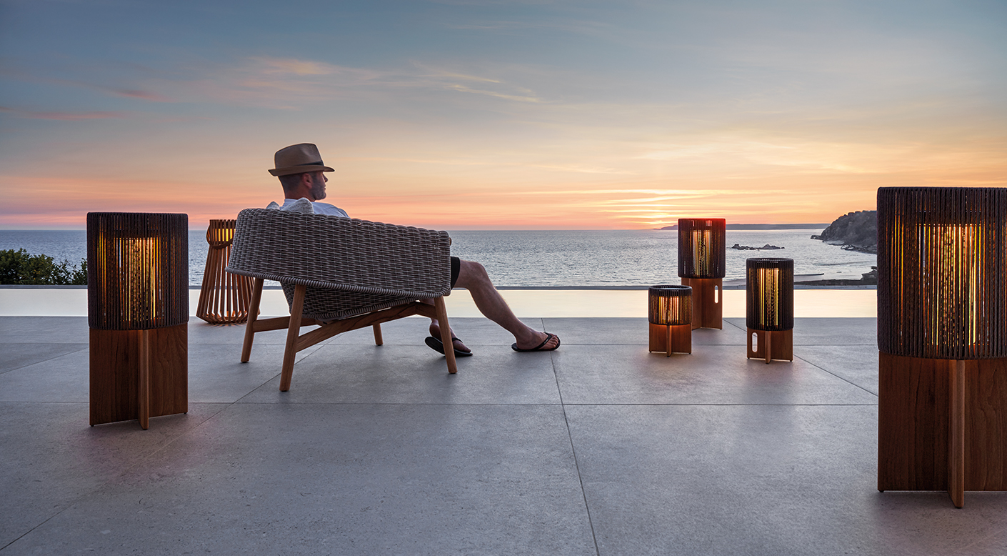 Gloster Wrap Teak Dining Chair with Arms