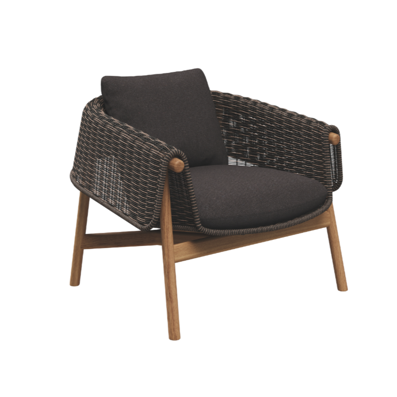 Gloster Wrap Teak Lounge Chair
