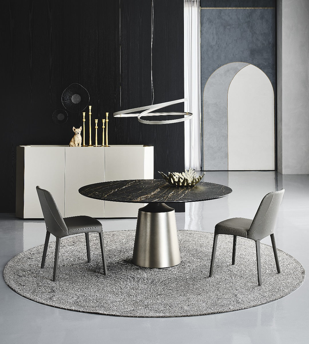 Cattelan Italia Yoda Keramik Table With Steel Base