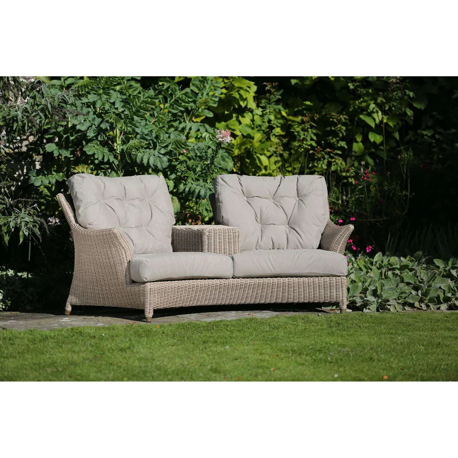 4 Seasons Outdoor Valentine Loveseat with 4 Cushions