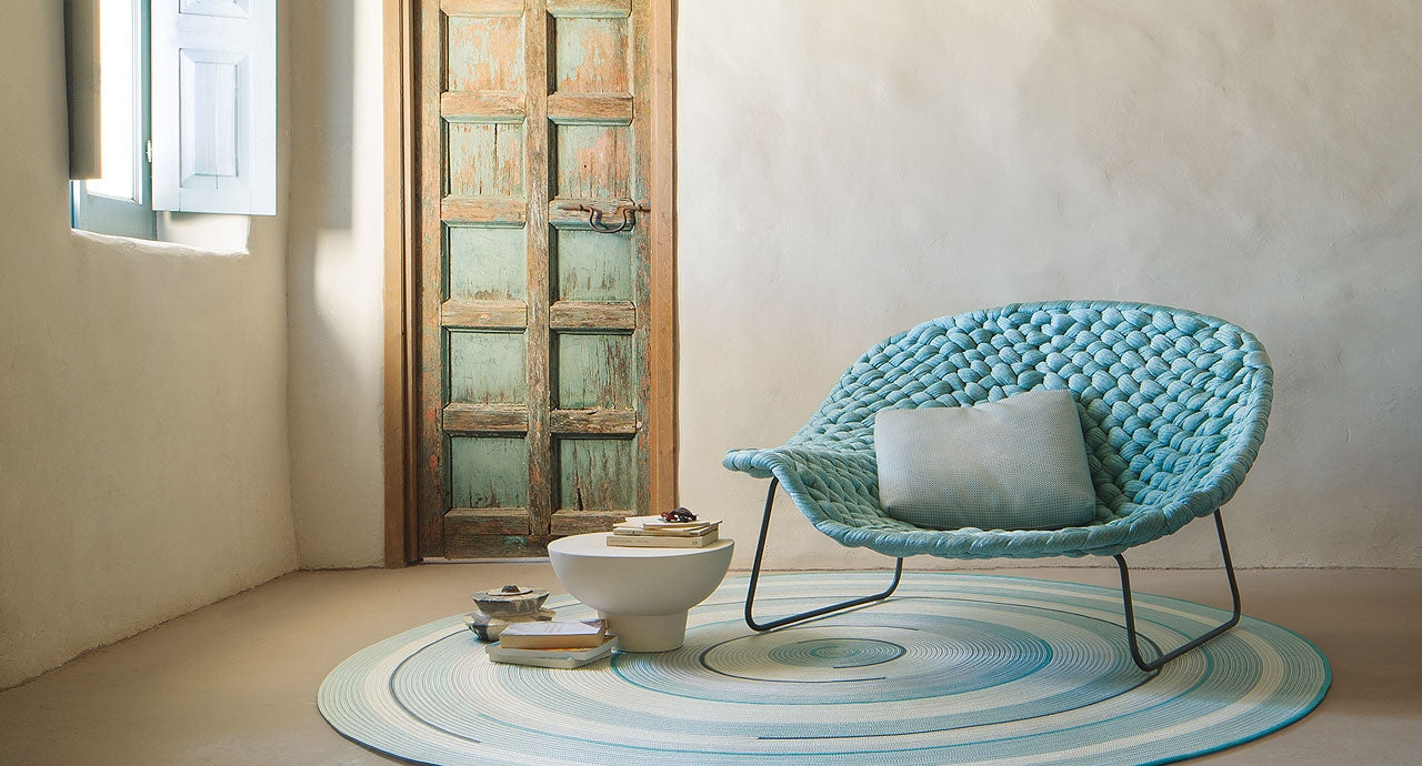 Paola Lenti Zoe Rev Spiralling Patterned Cord Rug